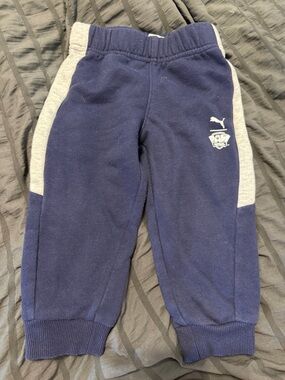 Puma Navy and Gray “Paw Patrol” Kids Fleece Joggers
